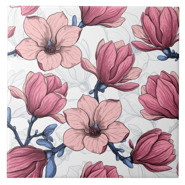 Magnolia garden 2 tile (Front)