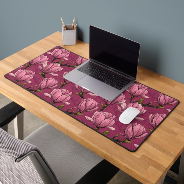 Magnolia garden desk mat (Office 2)