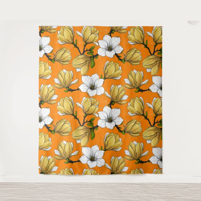 Magnolia garden in yellow tapestry (Front)