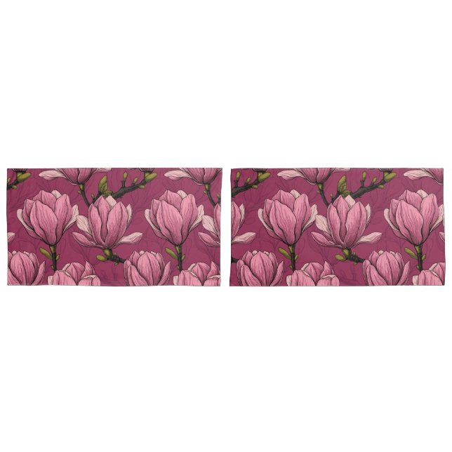 Magnolia garden pillowcase (Front-Set)