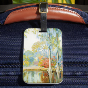 Magnolia Gardens Alfred Hutty Luggage Tag