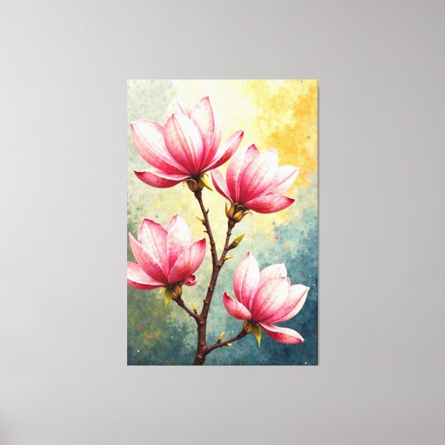 Magnolia Grace Canvas Print (Front)