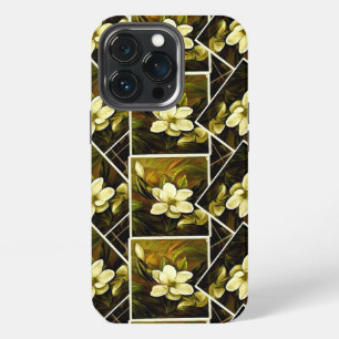 Magnolia Grandiflora Elegant Framed Mashup iPhone 13 Pro Case