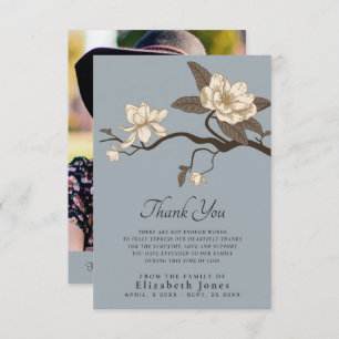 Magnolia Grey Celebration of Life Thank You Card