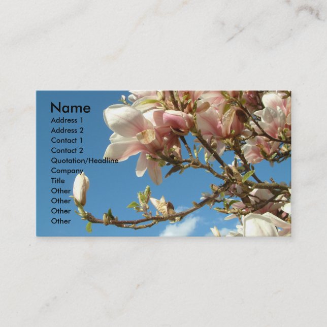 Magnolia II Business Card (Front)