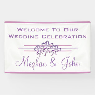 Magnolia Lavender - Wedding Banner - 3' x 5'