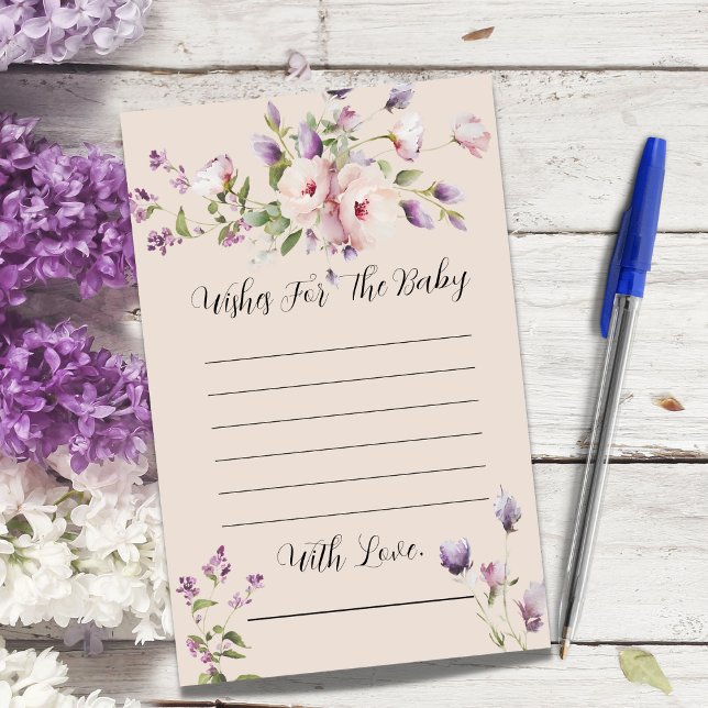 Magnolia Lavender Wishes For The Baby Shower Game (Creator Uploaded)