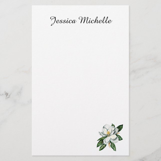 Magnolia Letters Stationery (Front)