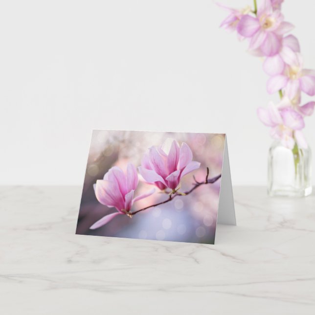 Magnolia Magic Note Card (Orchid)