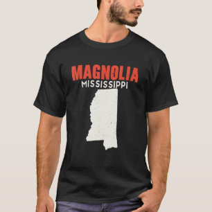Magnolia Mississippi USA State America Travel Miss T-Shirt