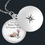 Magnolia Modern Simple Elegant Wedding Ideas Locket Necklace<br><div class="desc">Click on our store and see all the COLLECTIONS for matching printed material for our many beautiful floral wedding designs, including engagement, save the date cards, bridal shower & wedding invitations, seating plans, table cards, guest books, banners and ideas. . Buy souvenir gifts for the bride & groom and guests....</div>