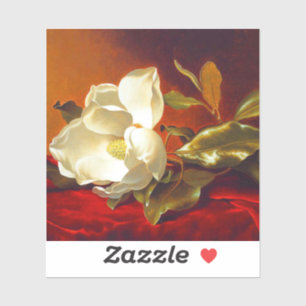 Magnolia on Red Velvet Martin Johnson Heade