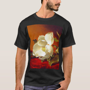 Magnolia on Red Velvet Martin Johnson Heade T-Shirt
