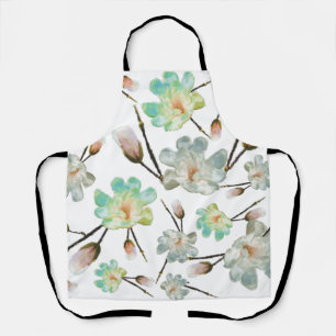 Magnolia Pattern Apron