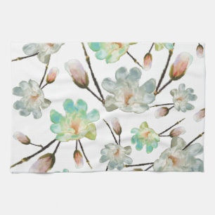 Magnolia Pattern Kitchen Towel