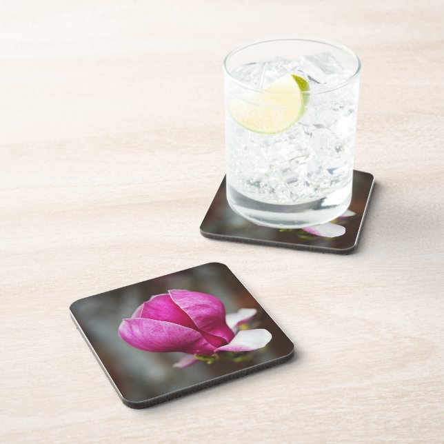Magnolia Pink Full Bloom Coaster (Right Side)