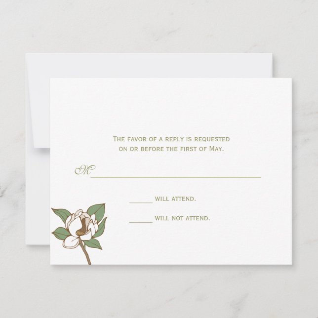 Magnolia Response Card (Front)