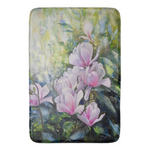 Magnolia Serenity – Floral Art by Lukian Bath Mat
