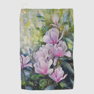 Magnolia Serenity – Floral Art by Lukian Golf Towel