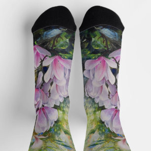 Magnolia Serenity – Floral Art by Lukian Socks