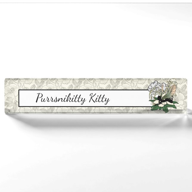 Magnolia Shadow Fairy Nameplate (Front)