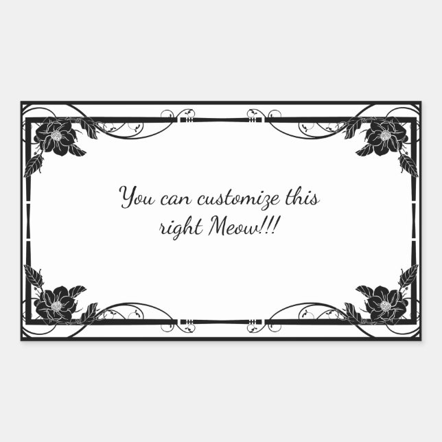 Magnolia Shadow Fairy Rectangular Sticker (Front)