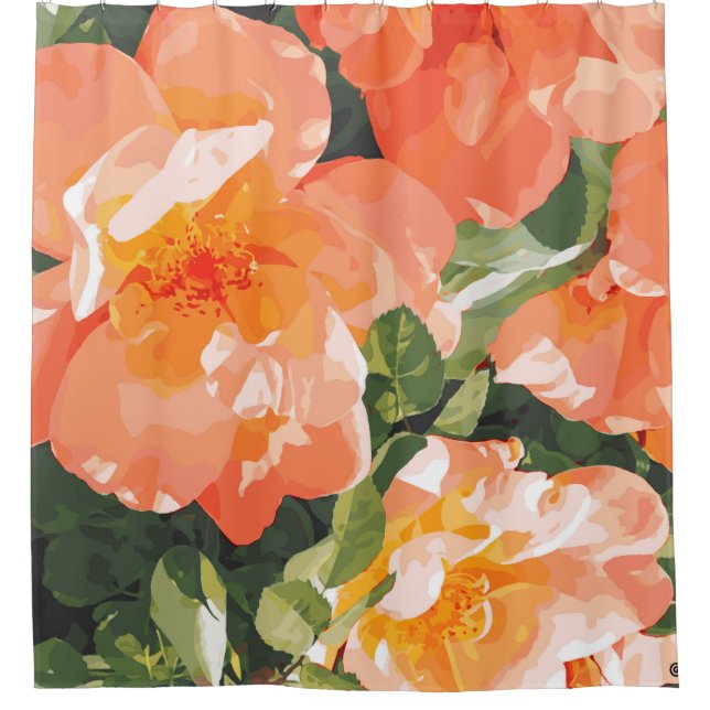 Magnolia Shower Curtain (Front)