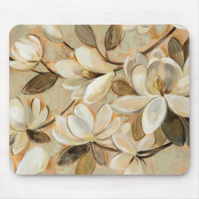 Magnolia Simplicity Cream Mouse Pad (Front)