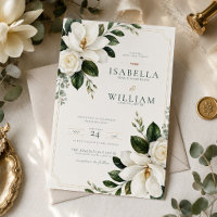 Magnolia Southern Charm Wedding Invitation
