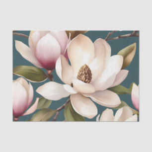Magnolia Spring Floral Pattern Tissue Paper