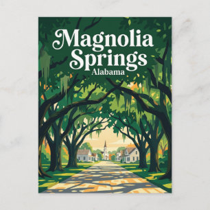 Magnolia Springs USA Postcard