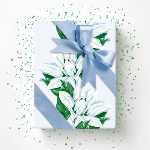Magnolia Sway in Slate and Green Wrapping Paper