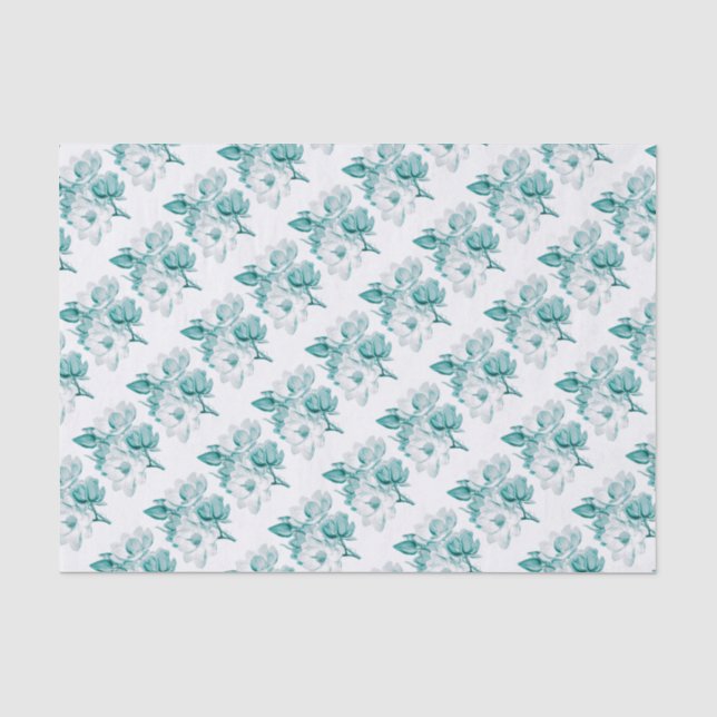 magnolia teal tissue paper (Front)