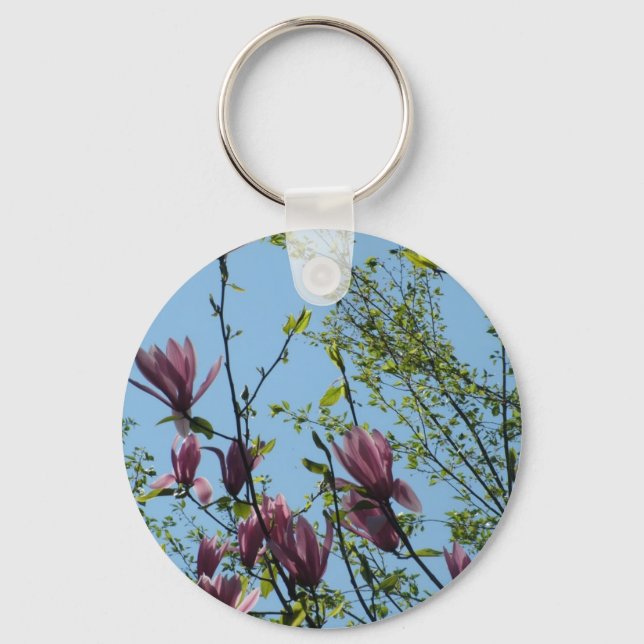magnolia tree key ring (Front)
