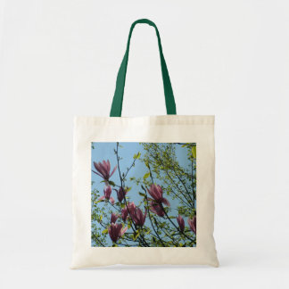 magnolia tree tote bag