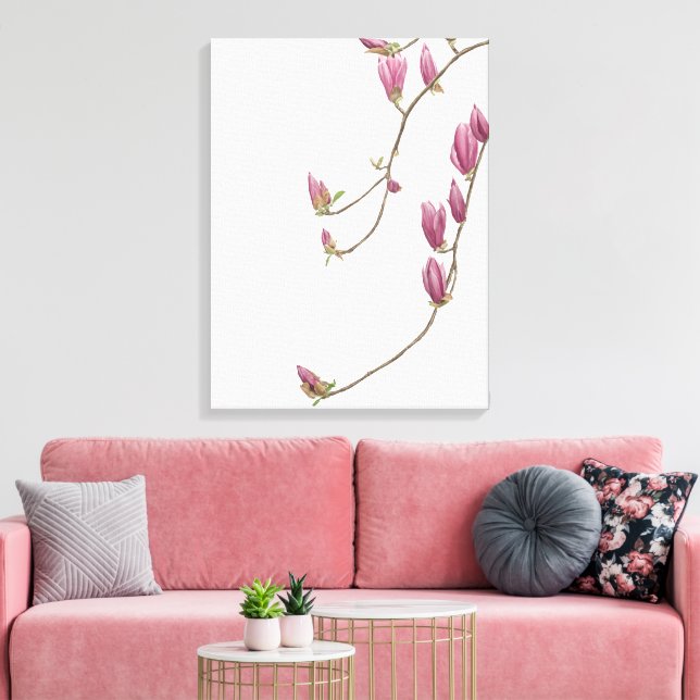 Magnolia Vine Canvas Print (Insitu(LivingRoom))