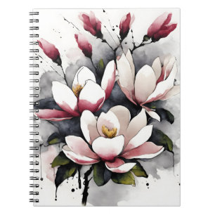 Magnolia - Watercolor flowers Notebook