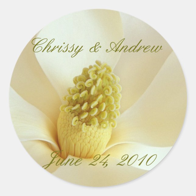 MAGNOLIA Wedding Coordinate Envelope Sticker (Front)