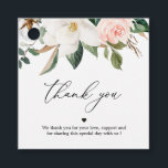 Magnolia White and Blush Thank You Favour Tags<br><div class="desc">Magnolia White and Blush Thank You Favour Tags</div>