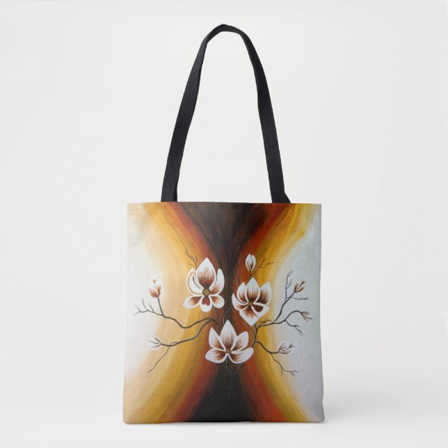 magnolias, acrylic tote bag (Front)