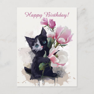Magnolias bloom postcard