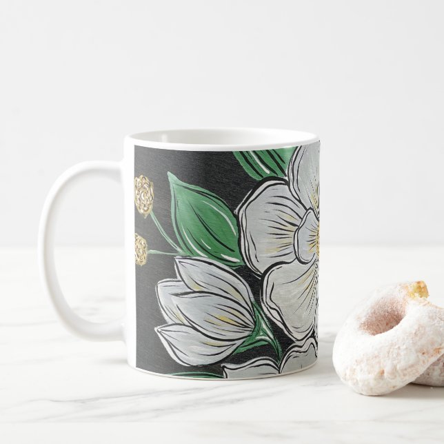 Magnolias Coffee Mug (With Donut)