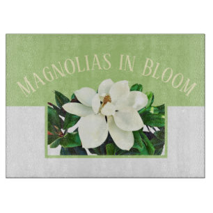 Magnolias in Bloom Cutting Board 15x11