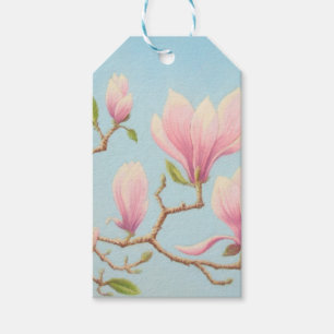 Magnolias in Bloom, Wisley Gardens, Surrey, Pastel Gift Tags