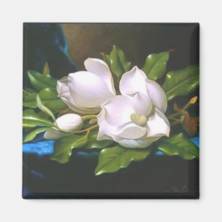 Magnolias on Blue Velvet - Magnet