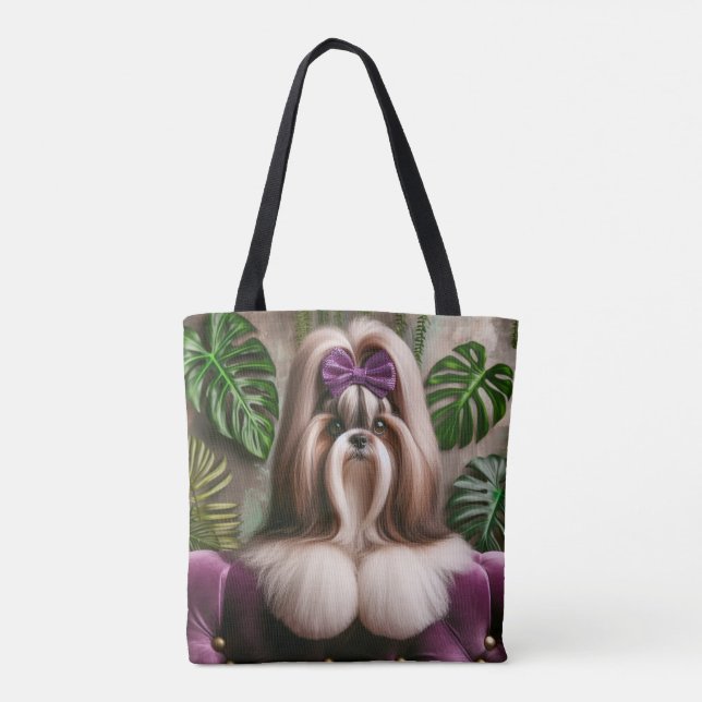 Magnum Maximus Luxe Tropical Canvas Tote (Back)