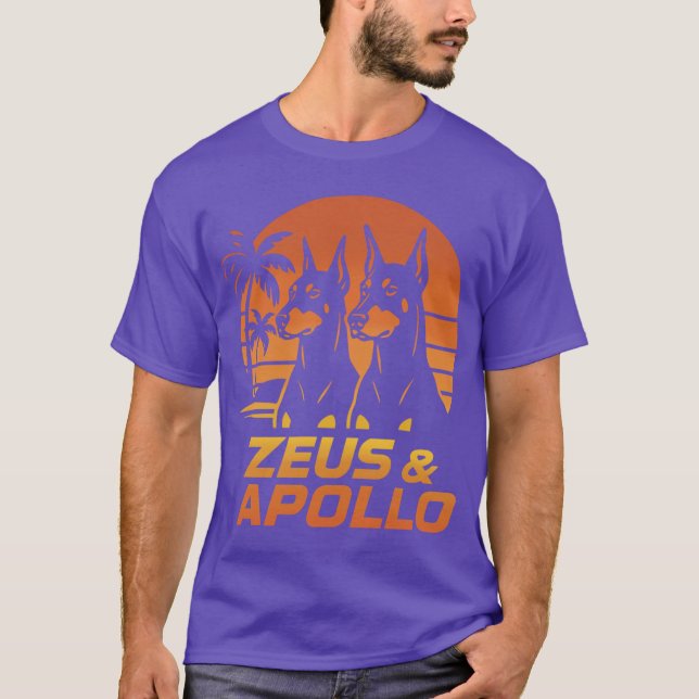 Magnum PI Zeus and Apollo retro T-Shirt (Front)