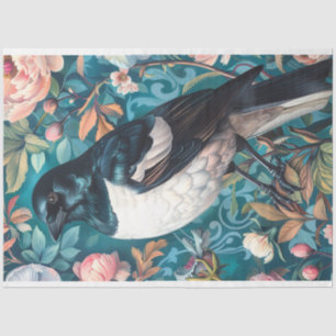 Magpie Elegance Floral Backdrop Decoupage Tissue Paper