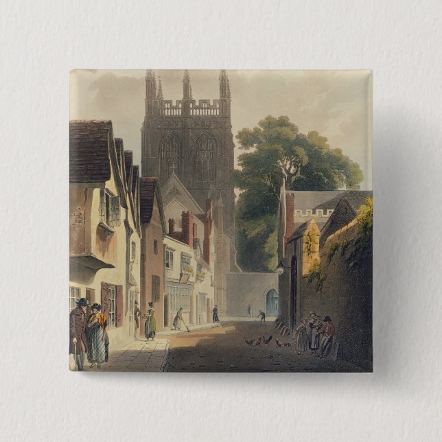 Magpie Lane, Oxford, illustration from the 'Histor 15 Cm Square Badge (Front)