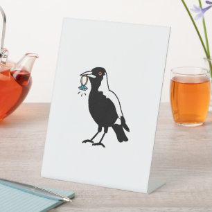 magpie pedestal sign